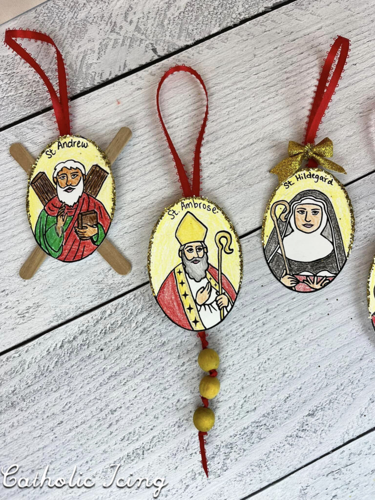 Catholic Saint Coloring and Craft Pages (25-page Packet to Use All Year)